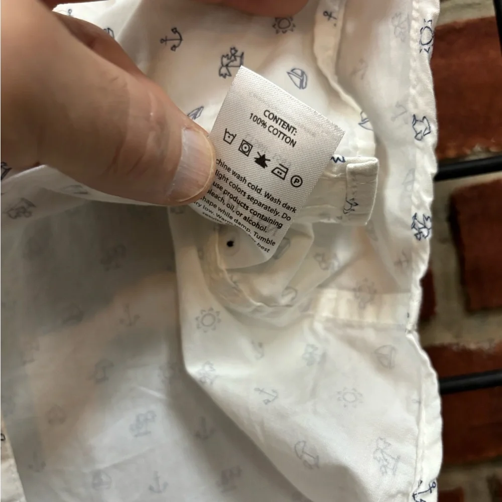 Level Ten Nautical Print Shirt Men’s Large - Picture 5 of 6